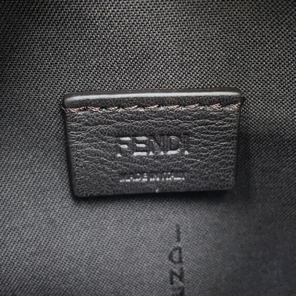 FENDI Roll FF Jacquard 2-way Handbag Size Mini Canvas/Leather Navy - Picture 11 of 12